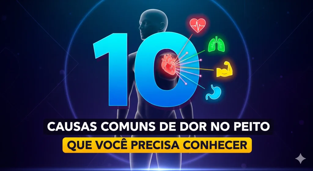 10 causas comum de dor no peito
